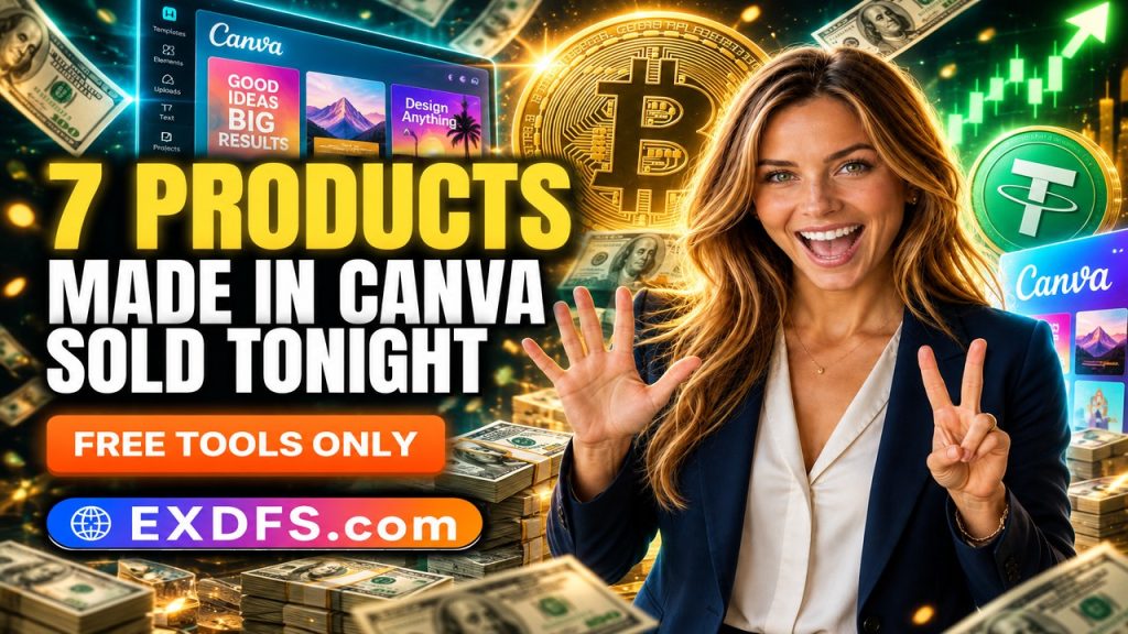 7 Digital Products You Can Make Today With Canva (and Sell Tonight)