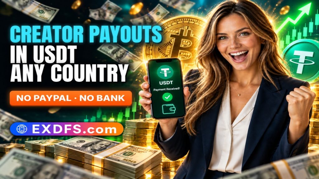 How Creator Payouts in USDT Work (No PayPal, No Bank Account)
