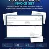 USDT Freelancer Invoice Set — 4 Invoice Layouts, 12 Client Payment Scripts & Invoice Tracker