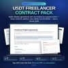 tp-102-cover USDT Freelancer Contract Pack — 8 Editable Agreements, Stablecoin Payment Terms & Clause Guide