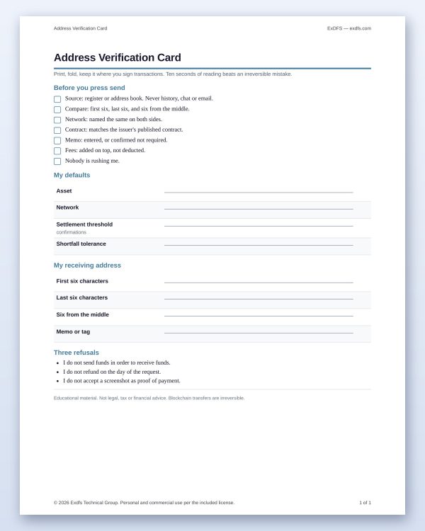 tp-103-card-7 Get Paid Safely Kit — Address Verification, Payment Checklists & Incident Response Playbook