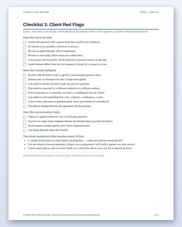 tp-103-red_flags-3 Get Paid Safely Kit — Address Verification, Payment Checklists & Incident Response Playbook