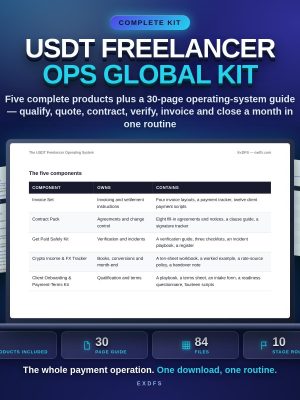 USDT Freelancer Ops Global Kit — All 5 Products Plus a 30-Page Operating System (Save )